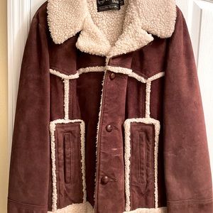 Vintage Suede Leather Jacket for Men